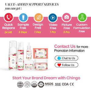 Ensemble de produits de soins de la peau de marque privée biologique Rose naturel sérum pour le visage crème Lotion Rose argile masque savon ensemble de soins de la peau - Product Image 5