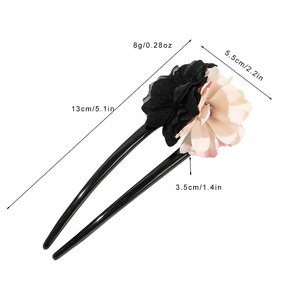 Horquilla de pelo en forma de U MIO estilo chino <span class=keywords><strong>Malus</strong></span> <span class=keywords><strong>spectabilis</strong></span> horquillas de pelo de lujo al por mayor para dama mujer elegante - Product Image 5