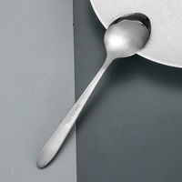 GEMEI 6 pièces Cuillères à dîner Fourchettes Set Cuillères à couverts en acier inoxydable durable de qualité alimentaire et résistant à la rouille Set à manger Cuillère de table