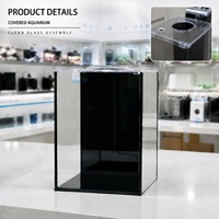 Ensemble d'aquariums rectangulaires en verre avec couvercle, fournisseur en gros et service de marque privée
