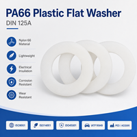 Rondelle plate en nylon PA66 DIN125A, rondelle isolante non métallique en polyamide