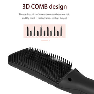 Plancha de Pelo Iónica Infrarroja Portátil de Doble Voltaje para Mujer con Pantalla LCD y Cepillo Eléctrico de Titanio, 1 Año de Garantía, para Uso Doméstico y Hotelero - Product Image 5