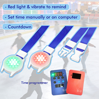 Pulsera Vibrante LED con Control de Tiempo para Programadores, Personalizable con Logotipo, Temporizador para Parques y Áreas de Juego