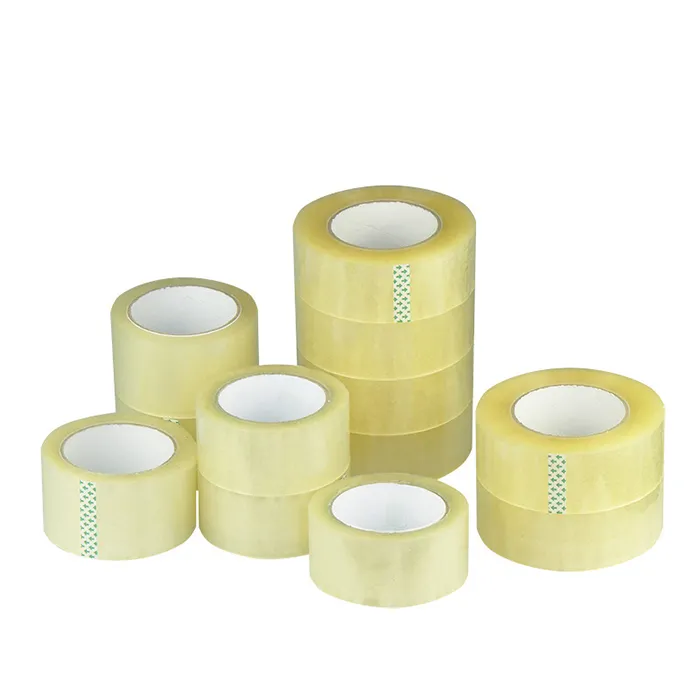 Clear Tape Packaging Sticky Tape for Packing Transparent Waterproof Acrylic Customized Roll Bopp Pvc Carton Sealing Tape 0.051mm