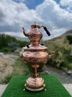 Théière turque en cuivre Samovar, bouilloire Maestro, théière turque en cuivre