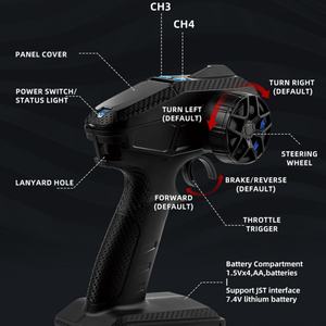 Voiture télécommandée 2.4G 1:10 avec modes de conduite tout-terrain et sur route, simulation de modèle, contrôle des lumières, jouet cadeau - Product Image 5