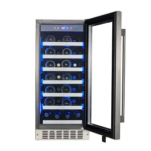 Réfrigérateur à vin en acier inoxydable Vinopro Low Energy 88L 34 bouteilles Cave à vin à zone unique pour usage domestique - Product Image 3