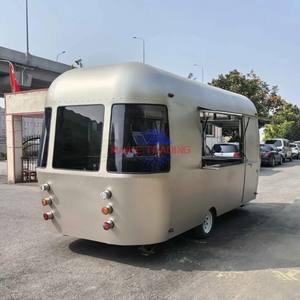 Hotdog & Retail Applicable Stainless Steel Mobile <b>Food</b> Truck Cafe Van with Rust Resistant Built-In Power for Commercial Catering - Product Image 3