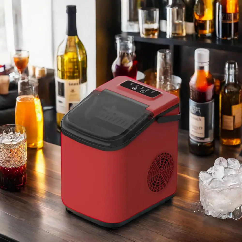 Small Home Bar Ice Maker Commercial Milk Tea Shop Mini Portable Smart Ice Machine