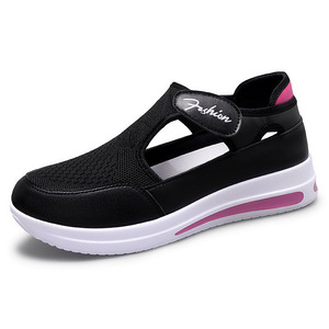 <span class=keywords><strong>Sneakers</strong></span> Leggere da <span class=keywords><strong>Donna</strong></span> <span class=keywords><strong>con</strong></span> Tomaia in Rete e Chiusura in <span class=keywords><strong>Velcro</strong></span>, Scarpe Antiscivolo Stile Walking, Produzione Diretta - Product Image 6