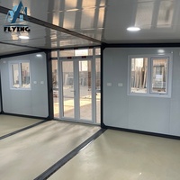 Maison conteneur extensible 20/30/40 pieds, préfabriquée à faible coût, de luxe, entièrement meublée, villa en acier préfabriquée