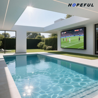 Écran de cinéma maison, piscine, jardin, affichage LED grand écran pour les jeux de football, tableau de scores, étanche, pour les fêtes en plein air, mur vidéo