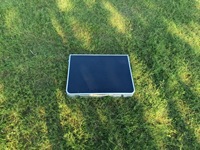 Table de camping pliable en aluminium moderne pour l'extérieur, avec réglage de hauteur de 35 cm/70 cm, pour la cuisine et les pique-niques