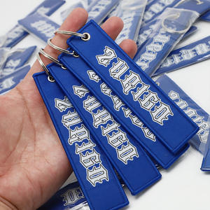 LBR Porte-clés tissé avec étiquette de jet personnalisée avec votre propre logo Échantillon gratuit Étiquette de <span class=keywords><strong>vol</strong></span> bon marché - Product Image 6