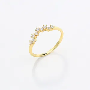 Fiori CS gioielli esplosivi nuovi prodotti da donna anelli di zircone 18K oro placcato 925 argento Sterling anelli Casual per le signore