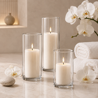 Bouteille en verre épaissi, support de bougie créatif, bouteille vide, grand vase, pot transparent, bouteille pour plantes, poissons et paysages d'intérieur