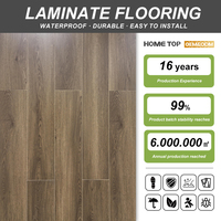 Plancher stratifié EN13329 Classe 32 AC4 12 mm HDF Grain de bois Imperméable