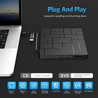 USB 3,0 Tipo-C CD DVD +/-RW Unidad de DVD externa Brenner óptica con USB y SD/TF Alle PC Laptop/Desktop/Mac