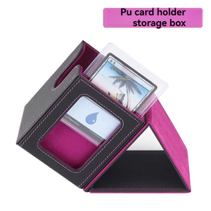 Caja Organizadora de Cartas de Juego de PU al por Mayor de Fábrica, Caja de Almacenamiento de Cartas Coleccionables con Cierre Magnético - Product Image 4