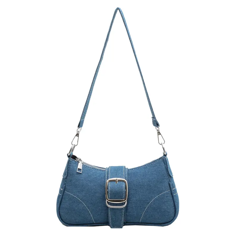 2023 Women Designer Ladies Denim Fabric Purse Crossbody Handbag Chain Shoulder Satchel Hand Bag