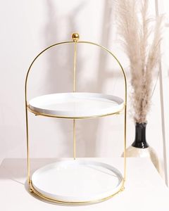 Support à gâteau en métal sans rouille à revêtement de qualité supérieure avec fonction de détachement facile et utilisation multiple pour boulangerie, restaurant et fête - Product Image 3