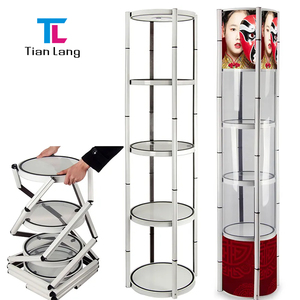 TianLang Promotion <strong>Pop</strong> <strong>up</strong> <strong>Twister</strong> <strong>Tower</strong> Counter Folding Porbale Showcase - Product Image 1