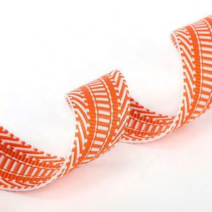 ริบบิ้นโพลีเอสเตอร์คอตตอนขนาด 1.5 นิ้ว (5 ซม.) ลายคลื่นสไตล์โบฮีเมียน  ผ้าโพลีเอสเตอร์ลายทาง  สายรัดทอแบบแจ็คการ์ดสำหรับตกแต่ง มีสินค้าในสต็อก - Product Image 2