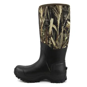 雨防水橡胶绝缘耐用防滑花园靴渔泥靴农业用膝靴