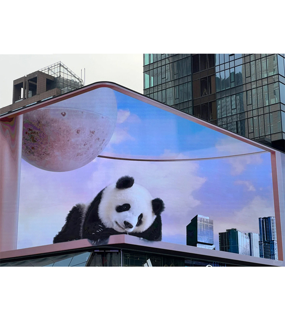 Large Outdoor P5 Waterproof LED Display IP65 3D Billboard with Naked Eye 3D Effect for Video Media Outdoor Advertising