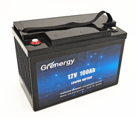 Baterai LiFePO4 Isi Ulang 12.8V 100Ah Bersertifikasi UL1973 ETL, Casing ABS Proteksi IP65 untuk Penyimpanan Energi Surya Rumah Tangga