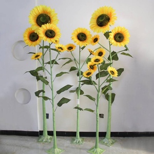 Flores de Girasol Artificiales de Alta Calidad al por Mayor de Fábrica, Ramas Altas para Decoración de Interiores y Fiestas - Product Image 2