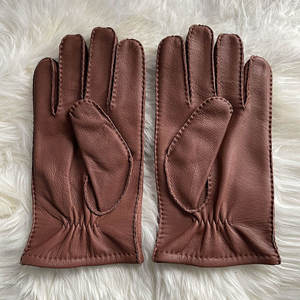 Guantes de Piel de Ciervo para Hombre al por Mayor, Guantes de Conducción y Motociclismo, Guantes de Conductor de Piel de Oveja Personalizados de Fábrica - Product Image 1