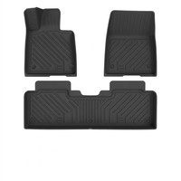 Tapis de sol en TPE spécial pour Xiaomi Su7 avec surface en tapis peluche double couche - Tapis de coffre de voiture - Tapis de sol intérieur