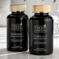 Bouteille de 200 ml en PET de qualité alimentaire pour médicaments liquides avec bouchon de sécurité CRC, flacon noir pour vitamines et soins de santé