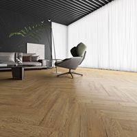 Plancher stratifié en chevrons pour cuisine, 12 mm HDF AC4, système clic, EIR, étanche pour cuisine