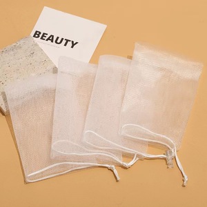 Sacchetto per <span class=keywords><strong>sapone</strong></span> artigianale a doppio strato in rete a bolle per la pulizia del corpo, spugne e spazzole da bagno, scrubber in plastica, loofah - Commercio all'ingrosso transfrontaliero - Product Image 6