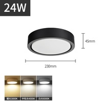 Lampe de downlight LED ultra mince usage domestique plafonnier circulaire luminaires montés en surface
