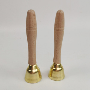 Campanas de madera con mango de latón, instrumento musical para niños de 2 a 4 años, juguete unisex de percusión - Product Image 2