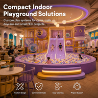 Parque Infantil Comercial Interior con Temática de Galaxia, Certificado TUV ISO 9001, con Torre, Tobogán Ancho, Entrega Llave en Mano, Proyecto FEC