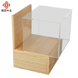 Boîte en bois sur mesure de luxe pour collection, avec couvercle transparent en acrylique - Product Image 3