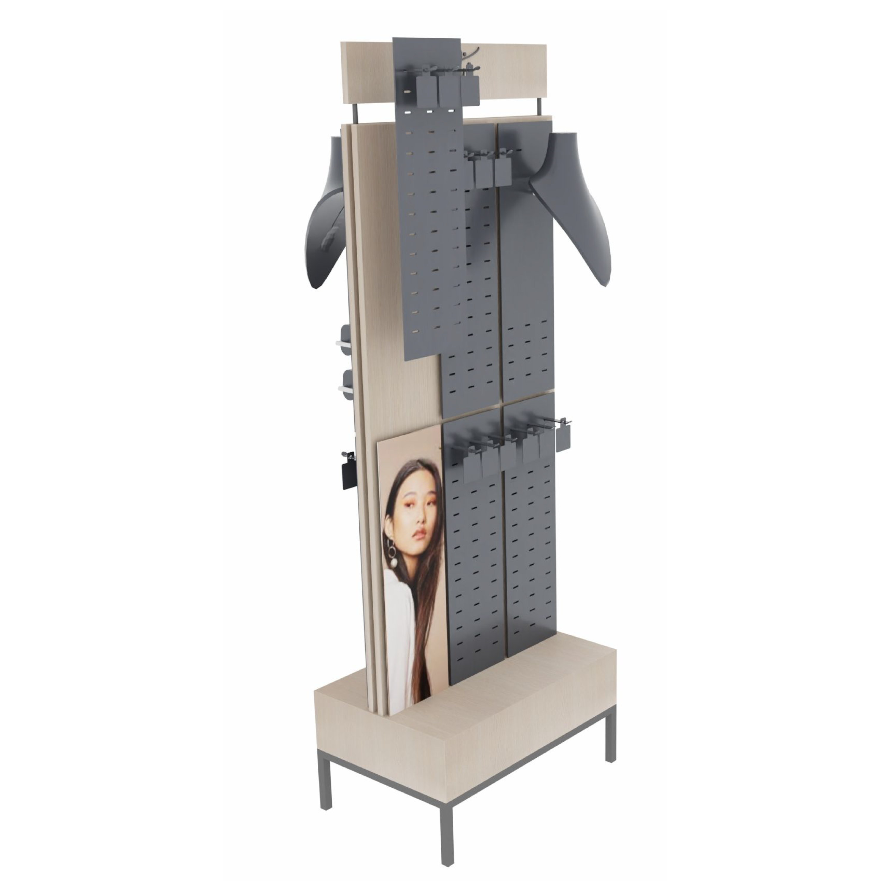Special Wooden Hole Board Display Rack for Luxury Stores in Shopping Malls, Suitable for Jewelry — view 6