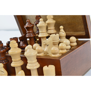 Piezas <span class=keywords><strong>de</strong></span> <span class=keywords><strong>Ajedrez</strong></span> <span class=keywords><strong>de</strong></span> Madera Grandes con Peso, Altura del Rey 9 cm, 28.4 g, Productos <span class=keywords><strong>de</strong></span> Fábrica <span class=keywords><strong>para</strong></span> Juegos Infantiles (Solo Piezas <span class=keywords><strong>de</strong></span> <span class=keywords><strong>Ajedrez</strong></span>) - Product Image 2