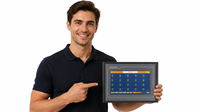 Módulo de Pantalla Táctil Inteligente Acrel Serie ATP007 de 7 Pulgadas para Sistema de Operación y Mantenimiento de Subestaciones