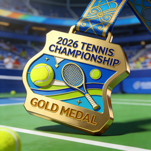 OEM Manufacturer Wholesale Custom Design Your Own Logo 3D Gold Metal Award <b>Table</b> <b>Tennis</b> <b>Tennis</b> Sport Medal - Product Image 1