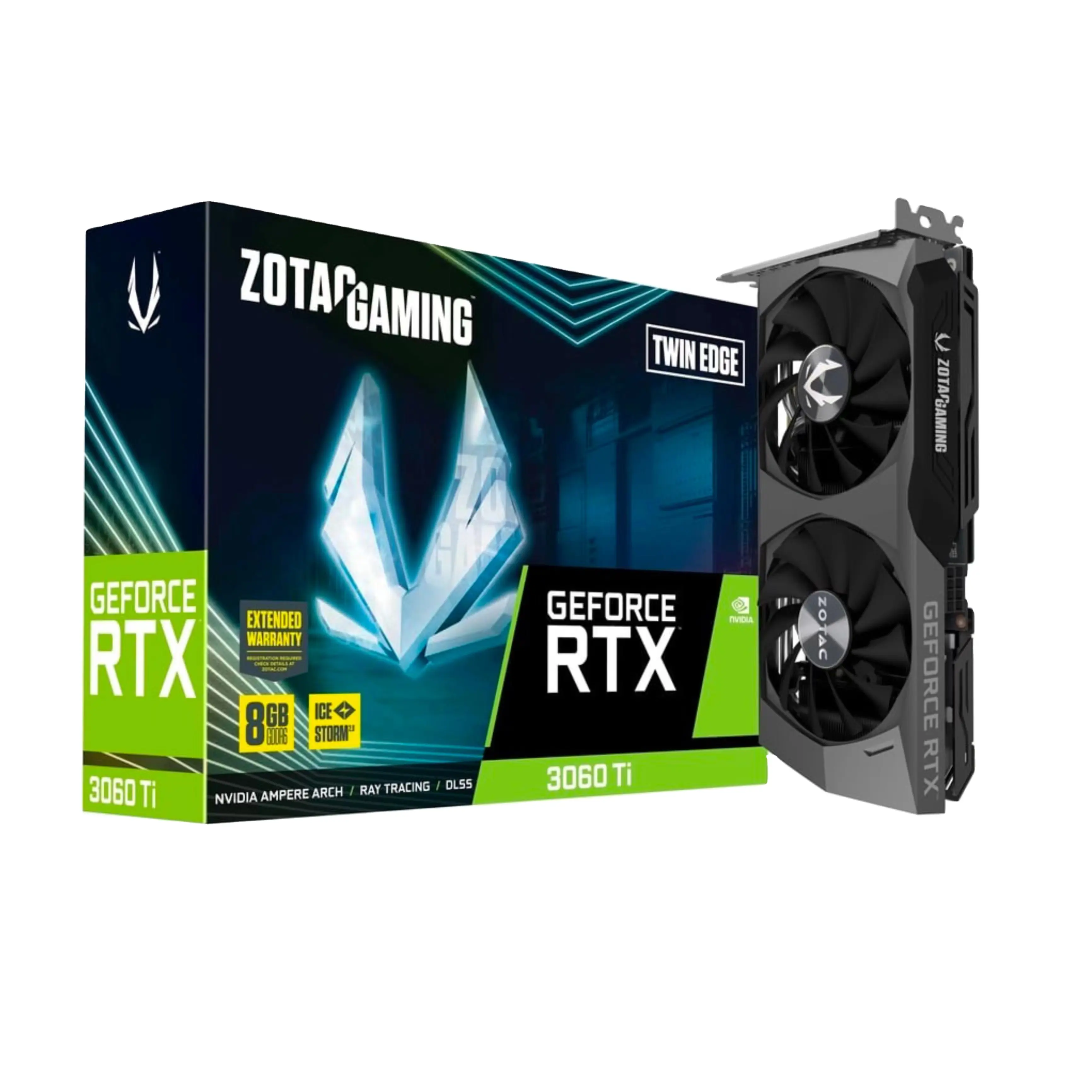 Kualitas Tinggi ZOTAC GAMING GeForce RTX 3060 Ti Twin Edge 1665 MHz GeForce RTX 3060 Ti Kartu Grafis