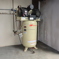 Compresseur d'air à piston alternatif lubrifié à deux étages Ingersoll Rand 2545N7/12 7.5HP 6kW 12bar 303L réservoir pneumatique industriel