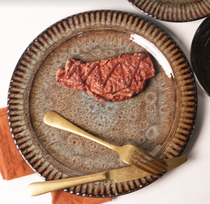 Set di Stoviglie in Ceramica Scanalata da 16 Pezzi per 4 Persone, Stile Rustico Moderno, Lavabile in Lavastoviglie e Utilizzabile nel Microonde, Sostenibile - Product Image 4