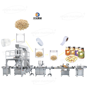 أوزان حبوب الفول الجوز أتوماتيكية حبوب البن والحلوى الحبيبية للفواكه المجففة وزنها ملء خط تغطية للأغذية - Product Image 1