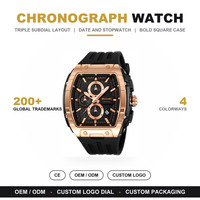Montre Homme SKMEI 2363 Originale Neuve de Luxe à Quartz, Étanche, en Alliage, Tendance, Décontractée, Forme Baril