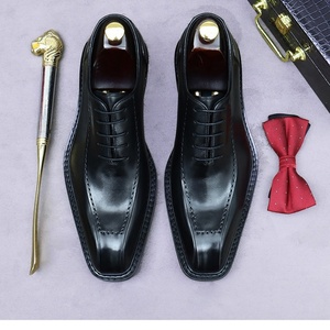 Zapatos de Novio, Zapatos Formales de Negocios de Cuero Genuino para Hombre, Zapatos Casuales de Cuero Estilo Británico para Hombre - Product Image 5